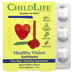 Комплекс здорового зору ChildLife Essentials (Healthy Vision SoftMelts) 27 жувальних цукерок з ягідним смаком