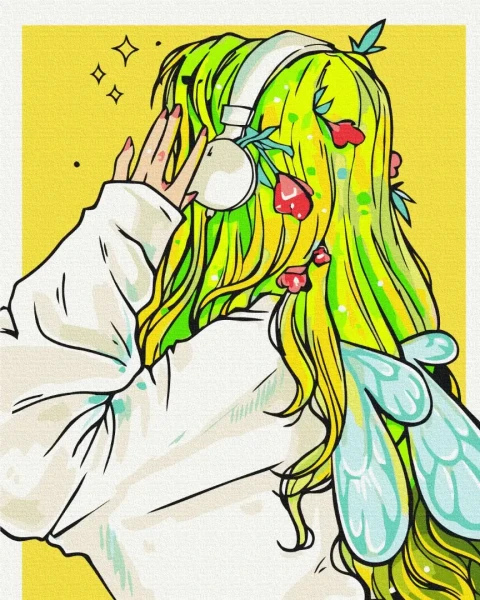 Картина за номерами Playlist феї @nila_art_art  Brushme 40x50