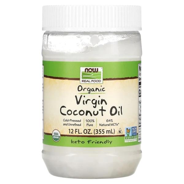 Органическое натуральное кокосовое масло (Organic Virgim Coconut Oil) 355 мл.