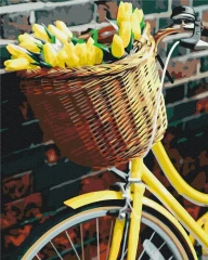 Картина за номерами Корзинка для тюльпанів  Brushme 48x60