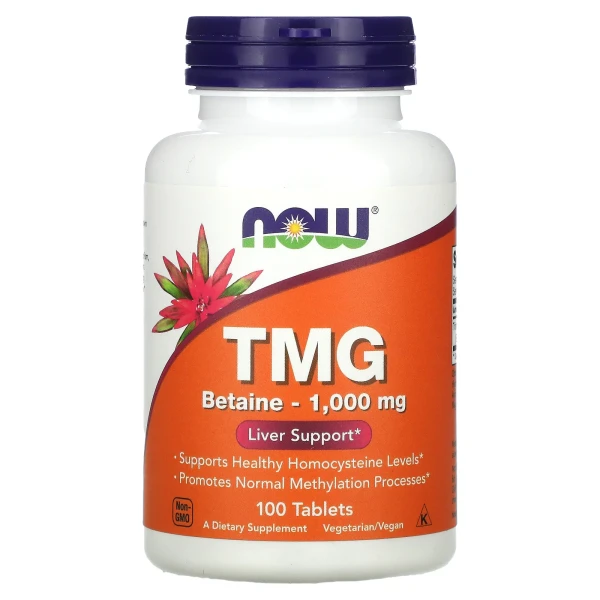 Триметилглицин Now Foods (TMG) 1000 мг 100 таблеток