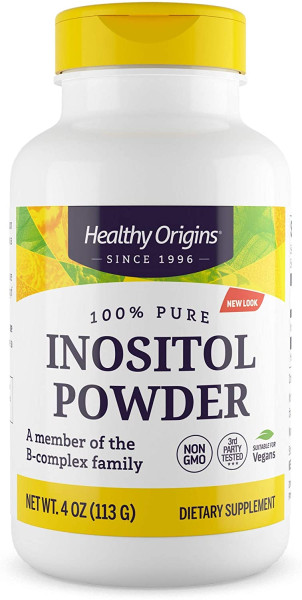Інозітол, Inositol Powder, Healthy Origins, порошок, 113.4 м