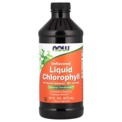 Рідкий хлорофіл NOW Foods (Liquid Chlorophyll) 473 мл без смакових добавок