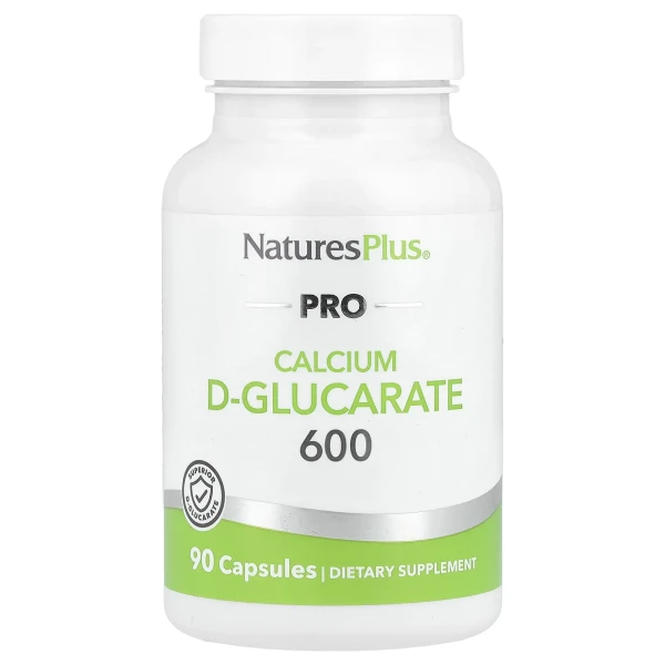 NaturesPlus, Pro, D-глюкарат кальцію 600, 90 капсул (600 мг у капсулі)