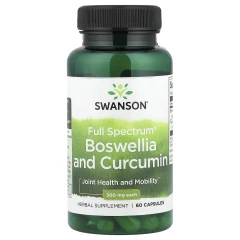 Босвелія та куркумін Swanson (Full spectrum boswellia and curcumin) 300 мг 60 капсул