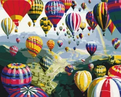 Преміум картина за номерами Різнокольорові кулі Brushme 40x50