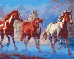 Картина по номерам Гордый табун Brushme 40x50