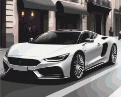 Картина за номерами Авто в мегаполісі 40x50 Brushme