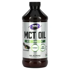 Олія з MCT NOW Foods (Sports) 14 г 473 мл зі смаком ванілі та фундука