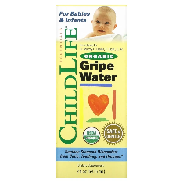 ChildLife Essentials, органічна кропова вода, 59,15 мл