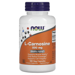 L-карнозин NOW Foods (L-Carnosine) 500 мг 100 вегетаріанських капсул