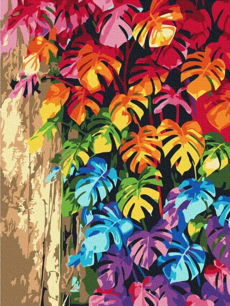 Картина за номерами Кольорове листя  Brushme 30x40