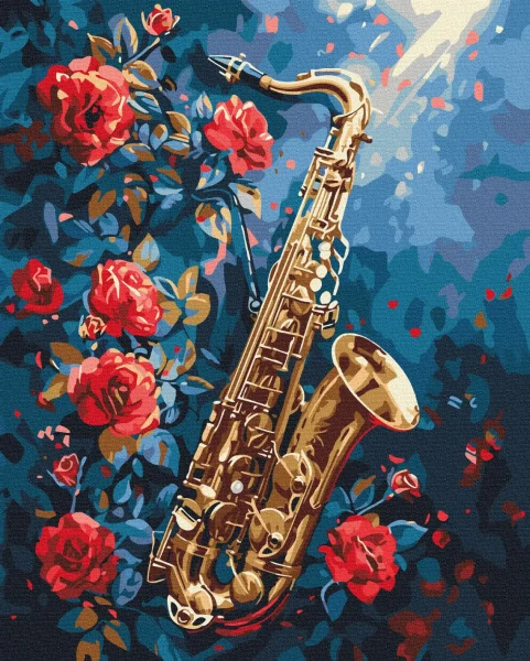 Картина за номерами Квітковий джаз  Brushme 40x50