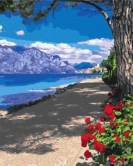 Преміум картина за номерами Мальовнича алея Brushme 40x50