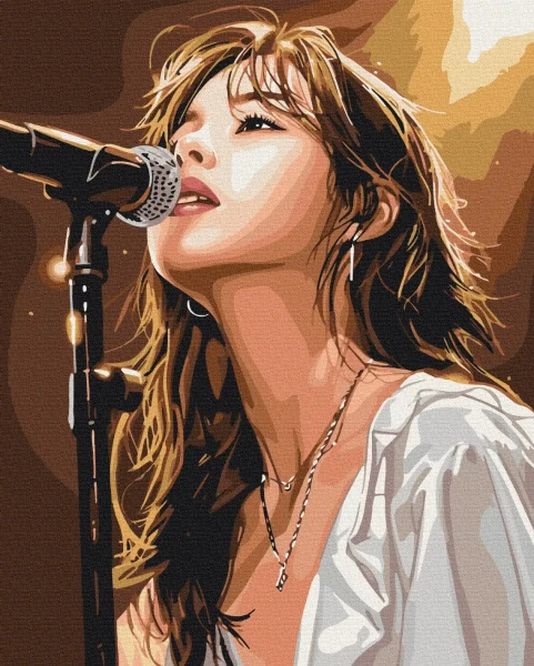 Картина за номерами K-pop співачка  Brushme 40x50