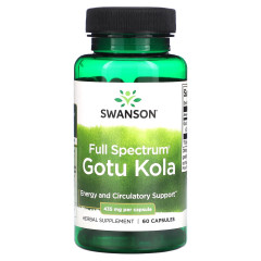 Готу кола Swanson (Anson Gotu Kola) 435 мг 60 капсул