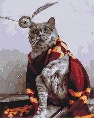 Преміум картина за номерами Котик ловець снітчу © Eka Udaltsova Brushme 40x50