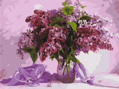 Преміум картина за номерами Улюблений бузок Brushme 40x50