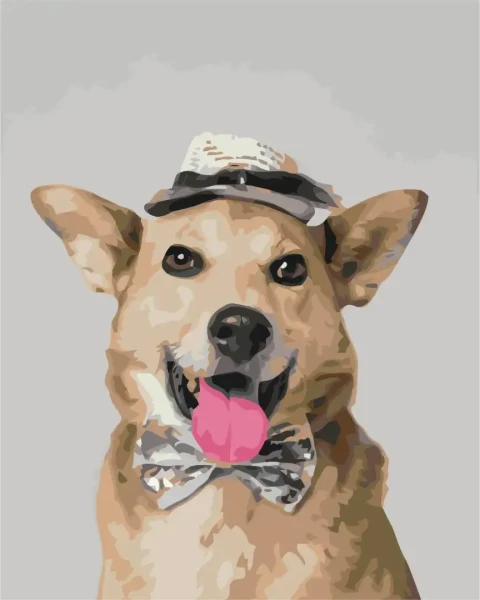 Картина за номерами Містер Пес  Brushme 40x50