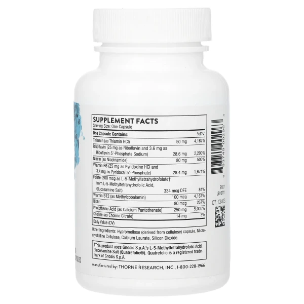 Стресс B комплекс Thorne Research (Stress B-complex) 60 капсул