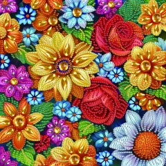 Алмазна мозаїка Квіткова колекція 25x25 Brushme