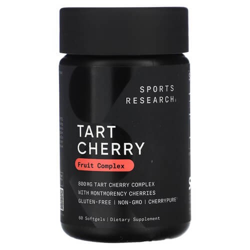 Комплекс з екстракту вишні Sports Research (Tart Cherry Fruit Complex) 60 рідких капсул