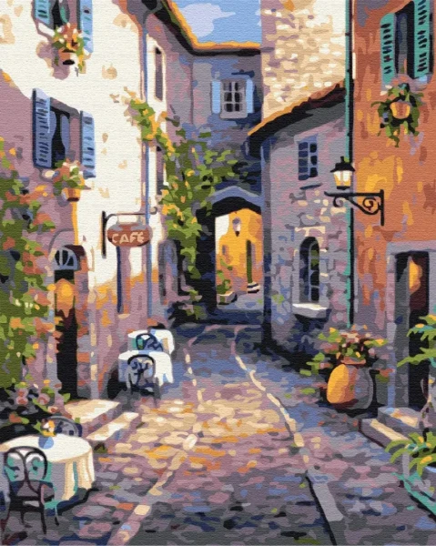 Картина за номерами Тиха вуличка  Brushme 40x50