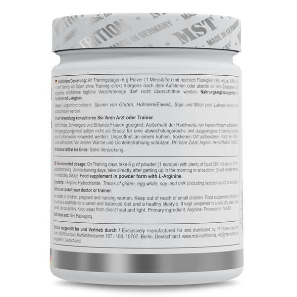 Аргинин гидрохлорид MST nutrition (Arginine HCL) 500 г