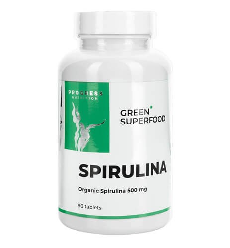 Спірулина 500 мг Progress Nutrition (Spirulina) 90 таблеток