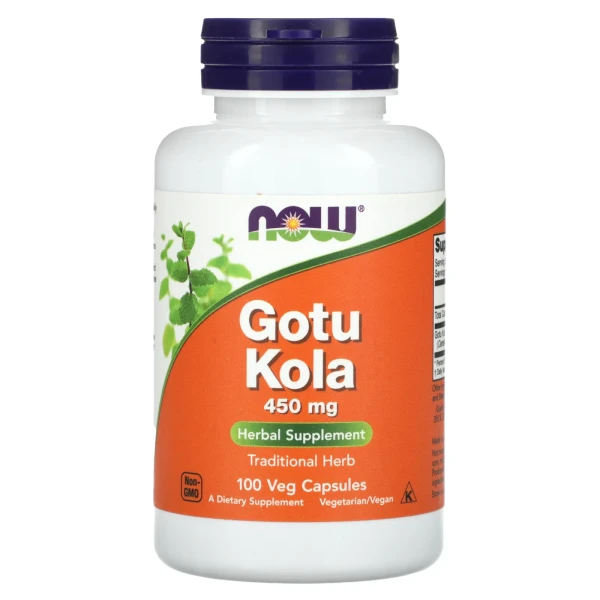 Готу кола Now Foods (Gotu Cola) 450 мг 100 капсул