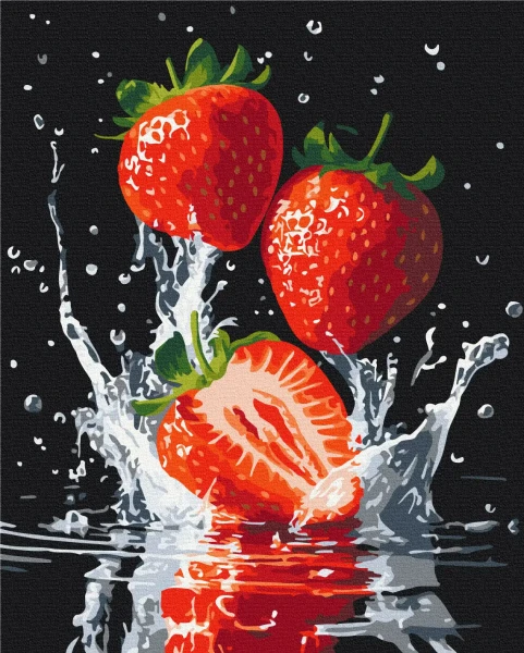 Картина за номерами Соковита полуниця  Brushme 40x50