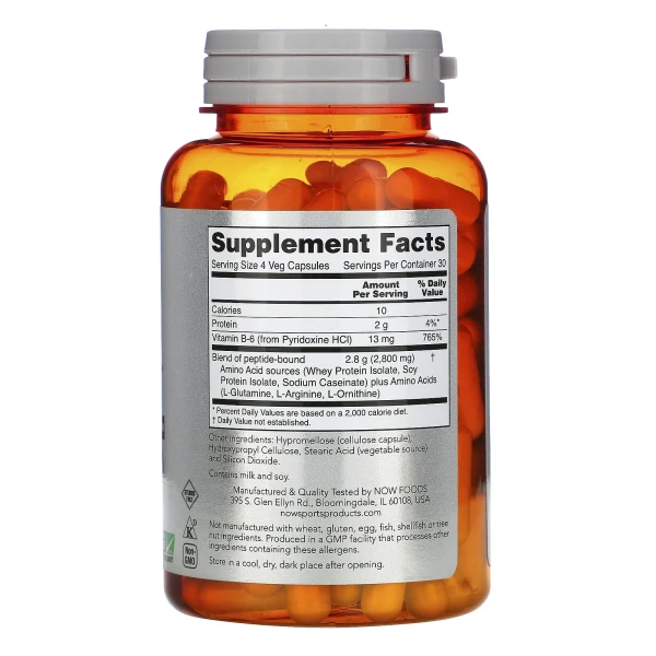 Комплекс амінокислот Now Foods (Amino Complete Sports) 120 капсул