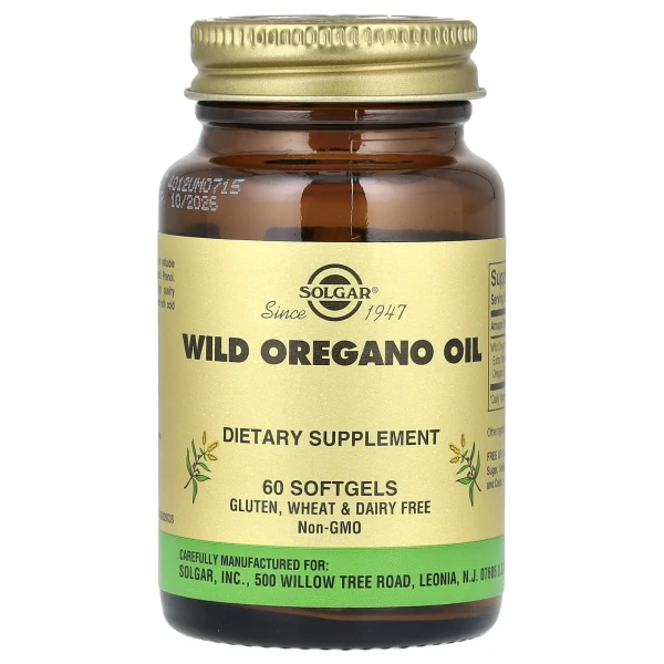 Олія орегано Solgar (Wild Oregano Oil) 175 мг 60 капсул