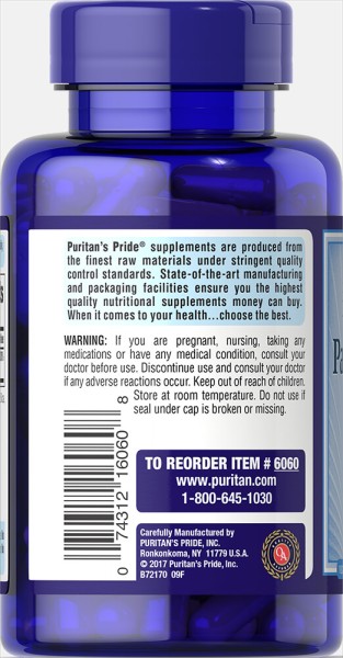 Пантотеновая кислота 550 мг Puritan's Pride (Pantothenic Acid) 100 капсул