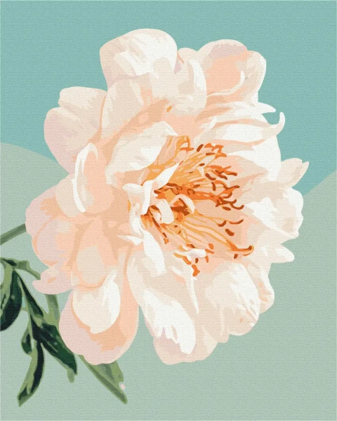 Картина за номерами Грація півонії © Halyna Vitiuk  Brushme 40x50
