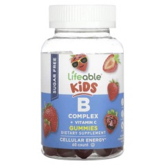 Комплекс вітамінів групи B з вітаміном C для дітей Lifeable (Kids B Complex + Vitamin C Sugar Free) 60 жувальних цукерок