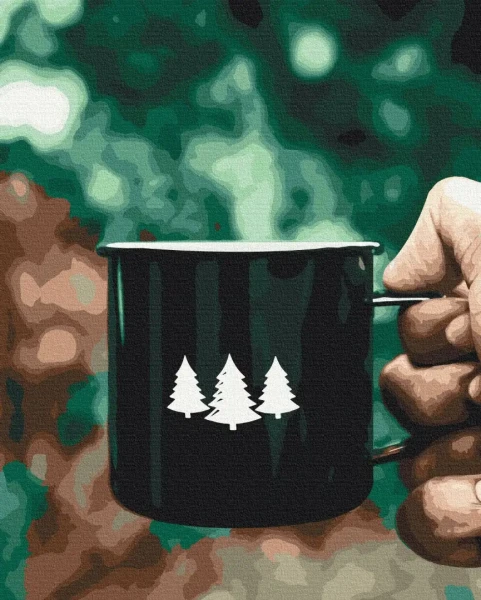 Картина за номерами Ялинковий чай  Brushme 48x60