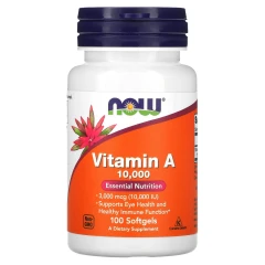 Вітамін А Now Foods (Vitamin A) 10000 МО 100 капсул