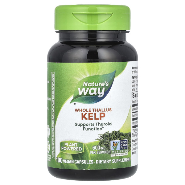 Келп (Ламінарія Kelp) Nature's Way 600 мг 100 капсул