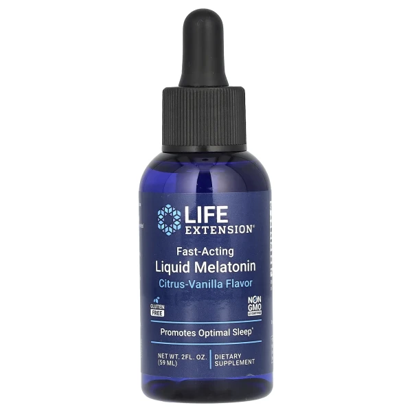 Мелатонин жидкий быстродействующий Life Extension (Fast Acting Liquid Melatonin) 3 мг 59 мл