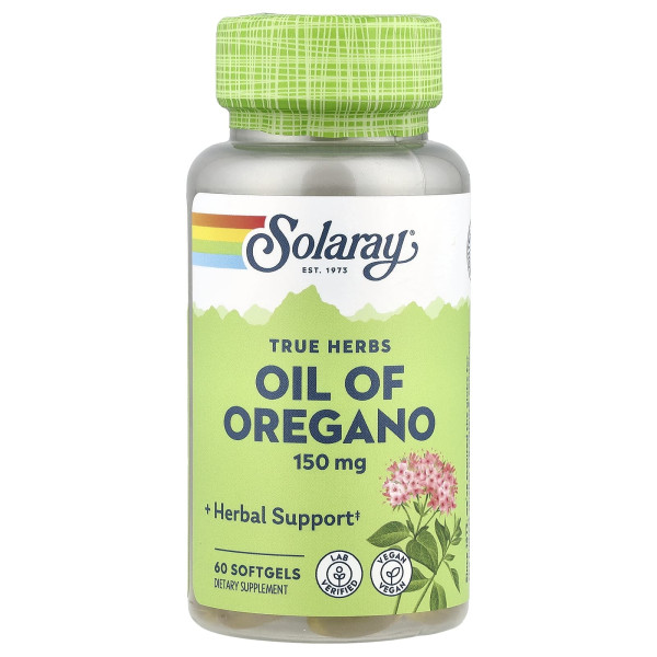 Олія орегано в капсулах Solaray (Oil of Oregano) 150 мг 60 капсул