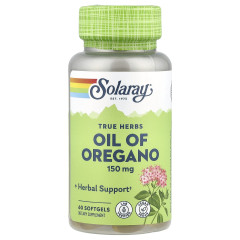 Олія орегано в капсулах Solaray (Oil of Oregano) 150 мг 60 капсул