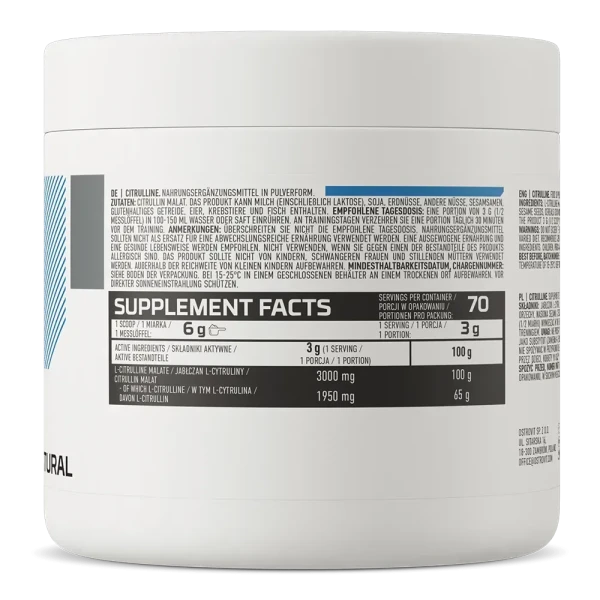 Ostrovit Цитрулін Citrulline без смаку 210 г