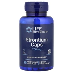 Стронцій для здоров'я кісток Life Extension (Strontium Caps) 750 мг 90 капсул