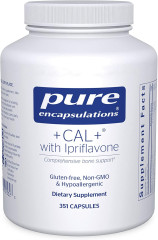 Вітаміни при остеопорозі Pure Encapsulations (+CAL+ Ipriflavone) мінеральна вітамінна та трав'яна добавка 351 капсула