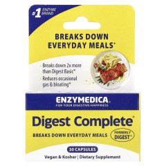 Повна формула ферментів Enzymedica (Digest) 30 капсул