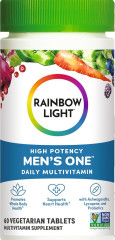 Мультивітаміни для чоловіків, Men's One, Rainbow Light, одна на день, висока ефективність, 60 вегетаріанських таблеток