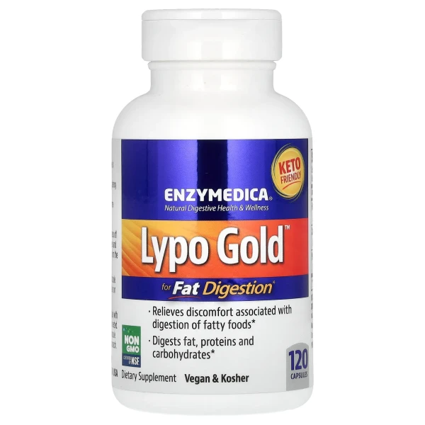 Добавка для перетравлення жирів Enzymedica (Lypo Gold) 120 капсул