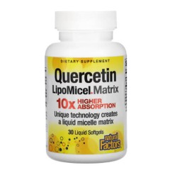 Кверцетин LipoMicel Matrix Natural Factors (Quercetin LipoMicel Matrix) 30 рідких капсул