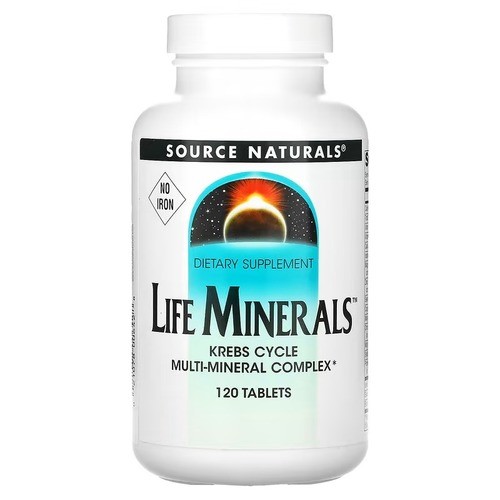 Комплекс минералов для здоровья Source Naturals (Life Minerals) 120 таблеток
